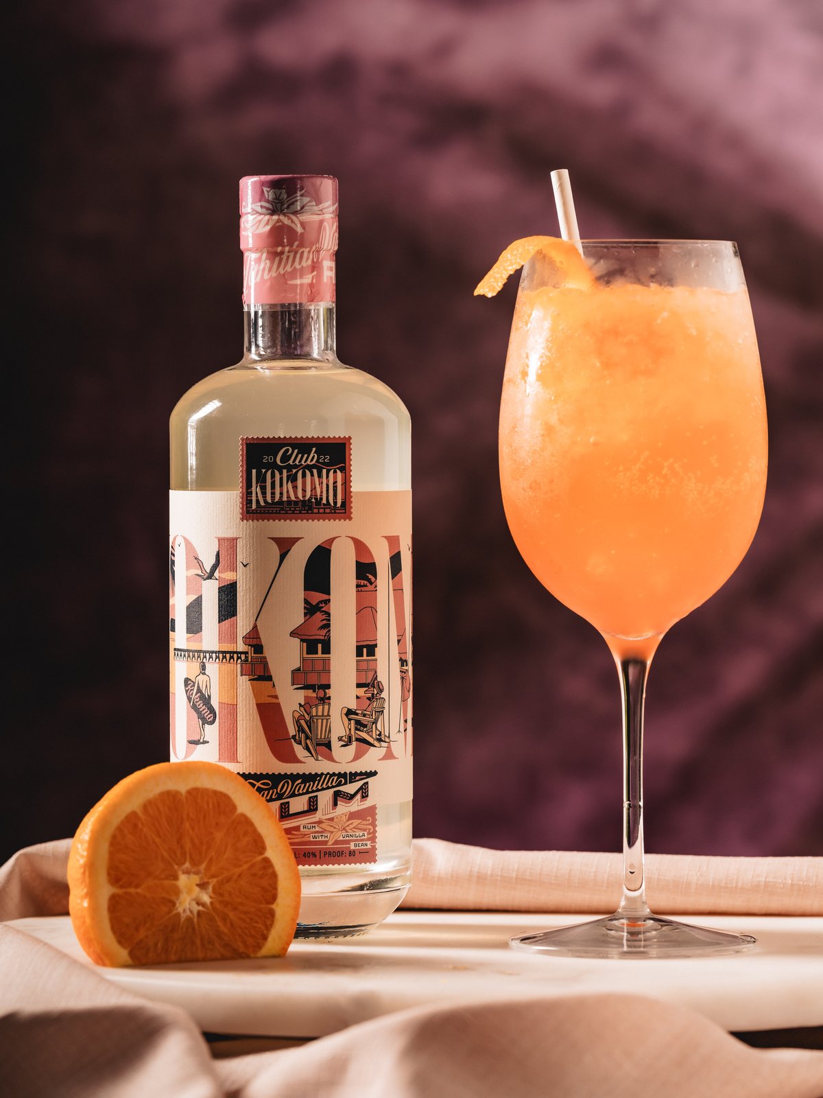 Tahitian Vanilla Rum · Real Vanilla, No Added Sugar · Club Kokomo